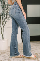 Robin High Waist Bootcut with Fray Hem - Charming Charlie