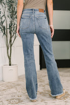 Robin High Waist Bootcut with Fray Hem - Charming Charlie