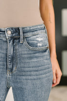 Robin High Waist Bootcut with Fray Hem - Charming Charlie