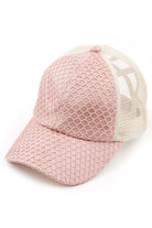 C.C GLITTER NETS CRISS-CROSS PONYCAP - Charming Charlie