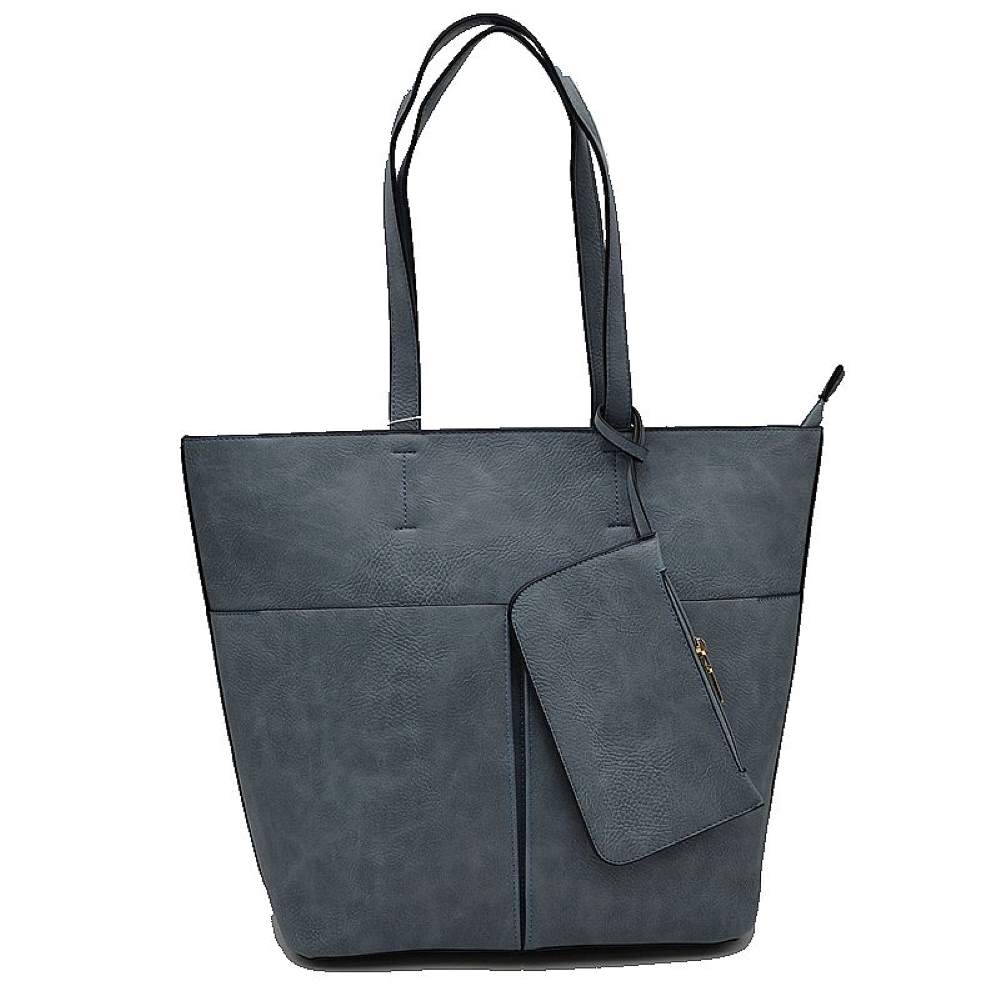 3 In 1 Large Soft Faux Leather Womens Tote Handbags - Charming Charlie