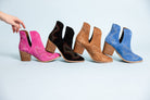 Journee Ankle Boots in Blue - Charming Charlie