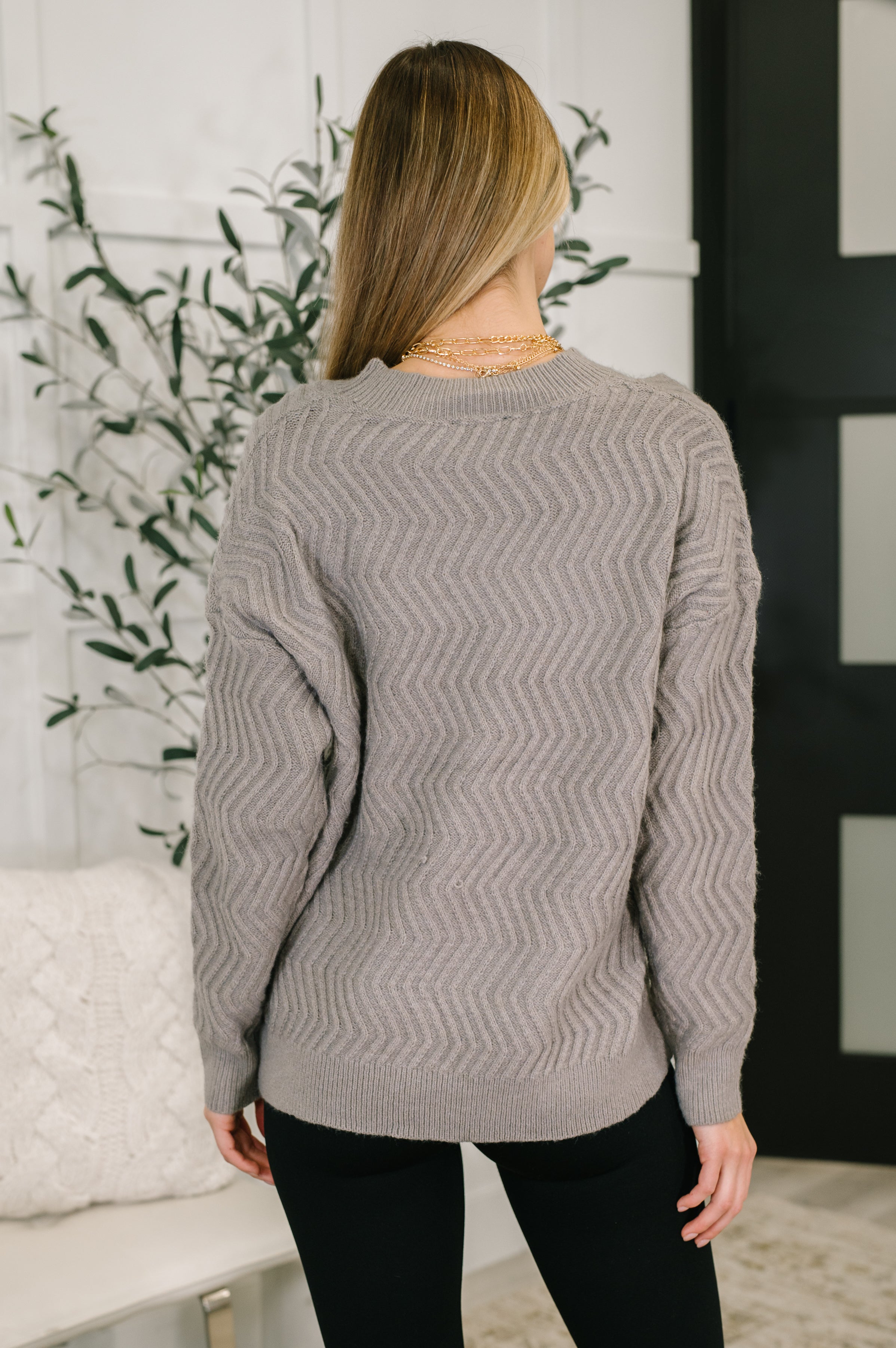 Rush of Joy Textured Long Sleeve Top - Charming Charlie