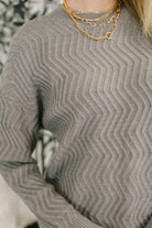 Rush of Joy Textured Long Sleeve Top - Charming Charlie