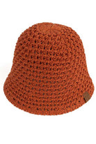 Rust C.C Solid Knit Bucket Hat, before running out the door into the cool air, you’ll want to reach for this toasty beanie to keep you incredibly warm. Accessorize the fun way with this solid knit bucket hat, it's the autumnal touch you need to finish your outfit in style. Awesome winter gift accessory! Perfect Gift Birthday, Christmas, Stocking Stuffer, Secret Santa, Holiday, Anniversary, Valentine's Day, Loved One.