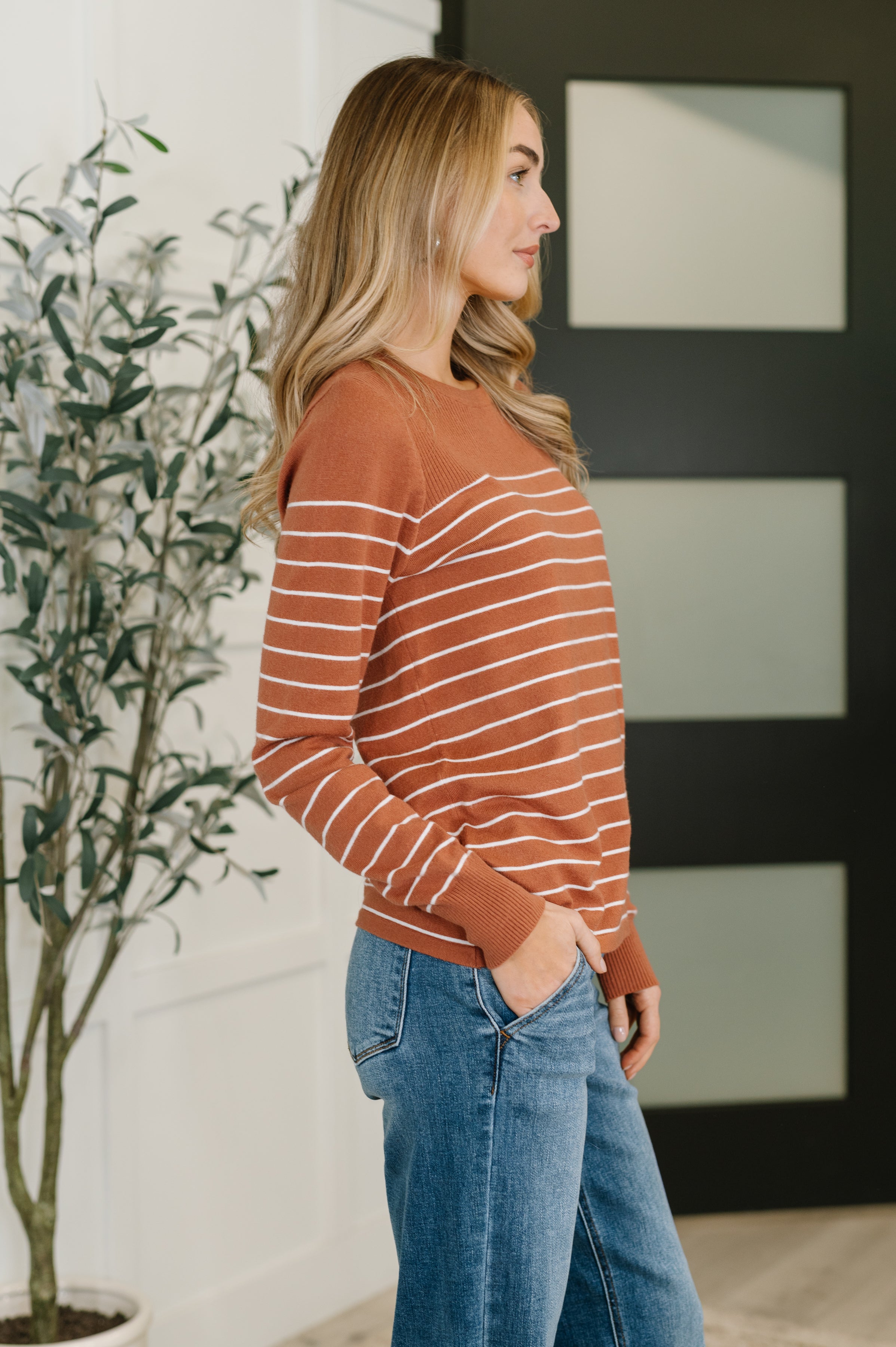 Rust Revival Long Sleeve Knit Top - Charming Charlie