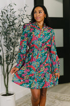 Rustic Retreat Long Sleeve Dress - Charming Charlie