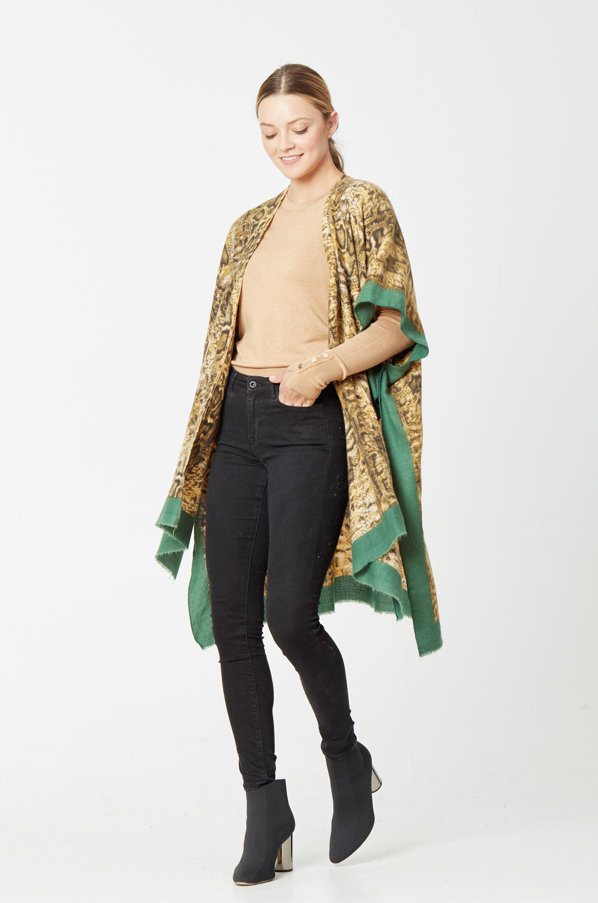 Snake Print Cozy Kimono