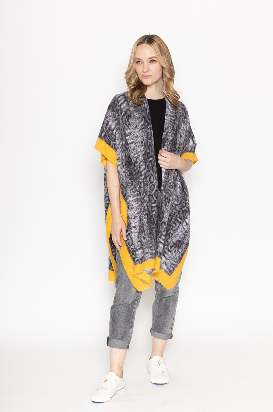 Snake Print Cozy Kimono
