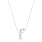 Pave Initial F Pendant - Charming Charlie