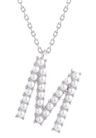 14K Gold Dipped Pearl initial Necklace - Charming Charlie