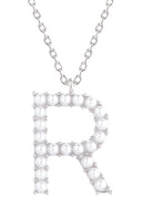 14K Gold Dipped Pearl initial Necklace - Charming Charlie