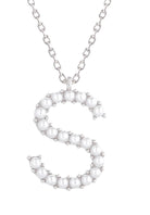 14K Gold Dipped Pearl initial Necklace - Charming Charlie