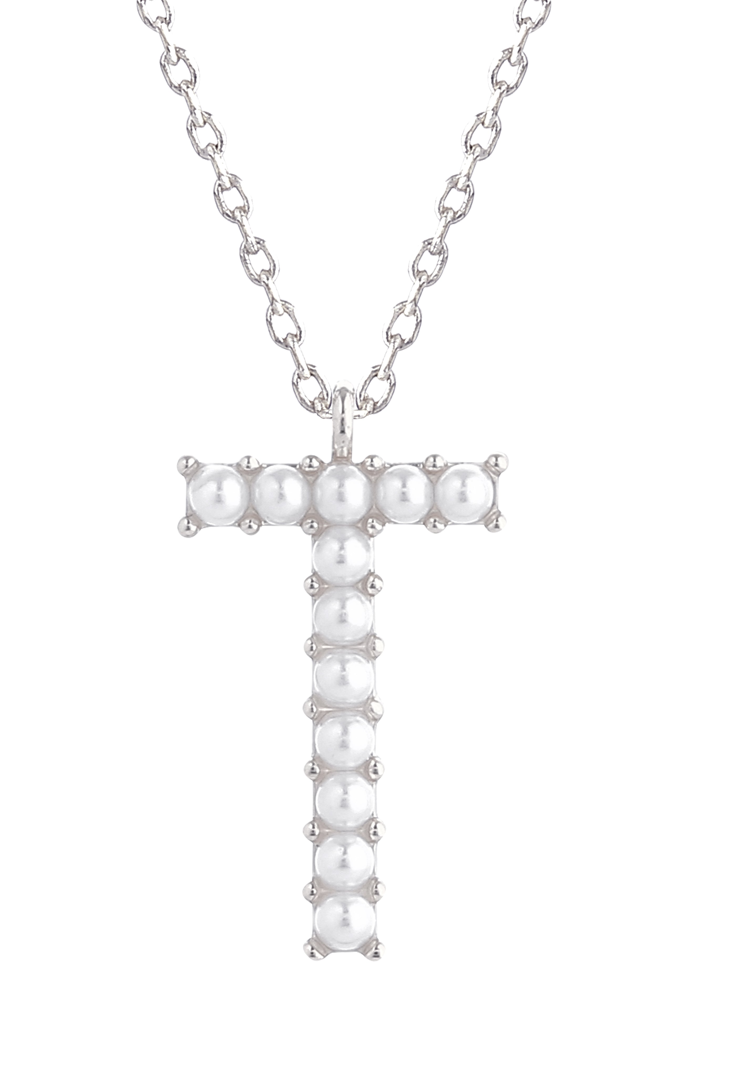 14K Gold Dipped Pearl initial Necklace - Charming Charlie