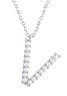 14K Gold Dipped Pearl initial Necklace - Charming Charlie