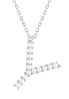14K Gold Dipped Pearl initial Necklace - Charming Charlie
