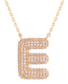 14K Gold Dipped Textured initial Necklace - Charming Charlie