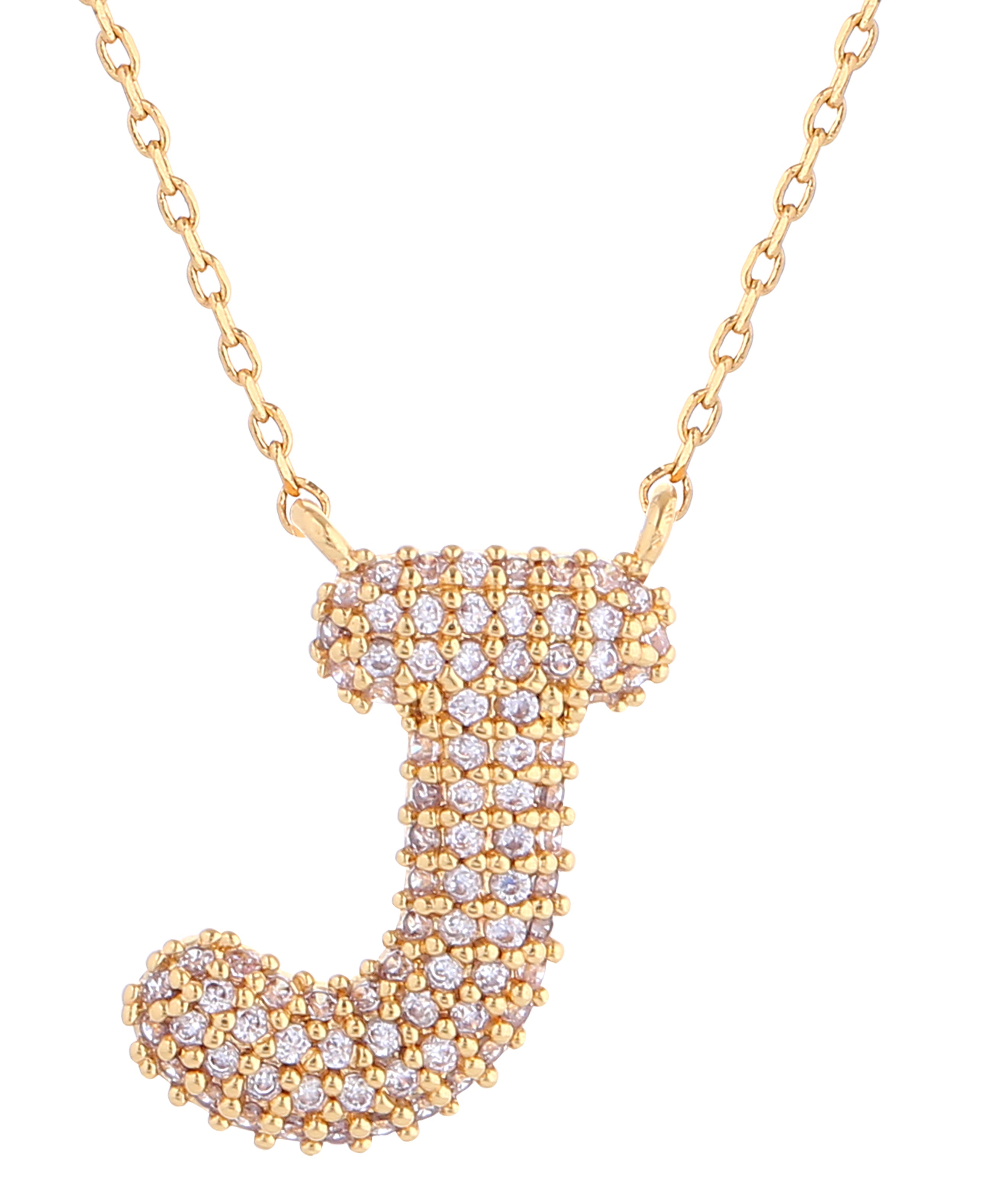 14K Gold Dipped Textured initial Necklace - Charming Charlie