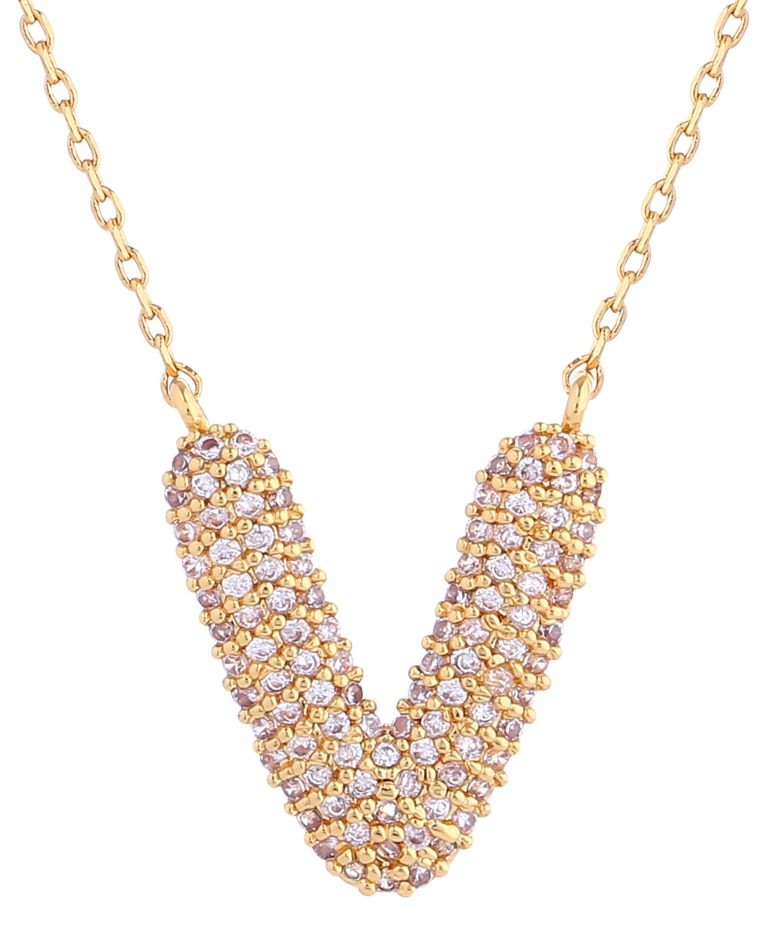 14K Gold Dipped Textured initial Necklace - Charming Charlie