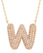 14K Gold Dipped Textured initial Necklace - Charming Charlie