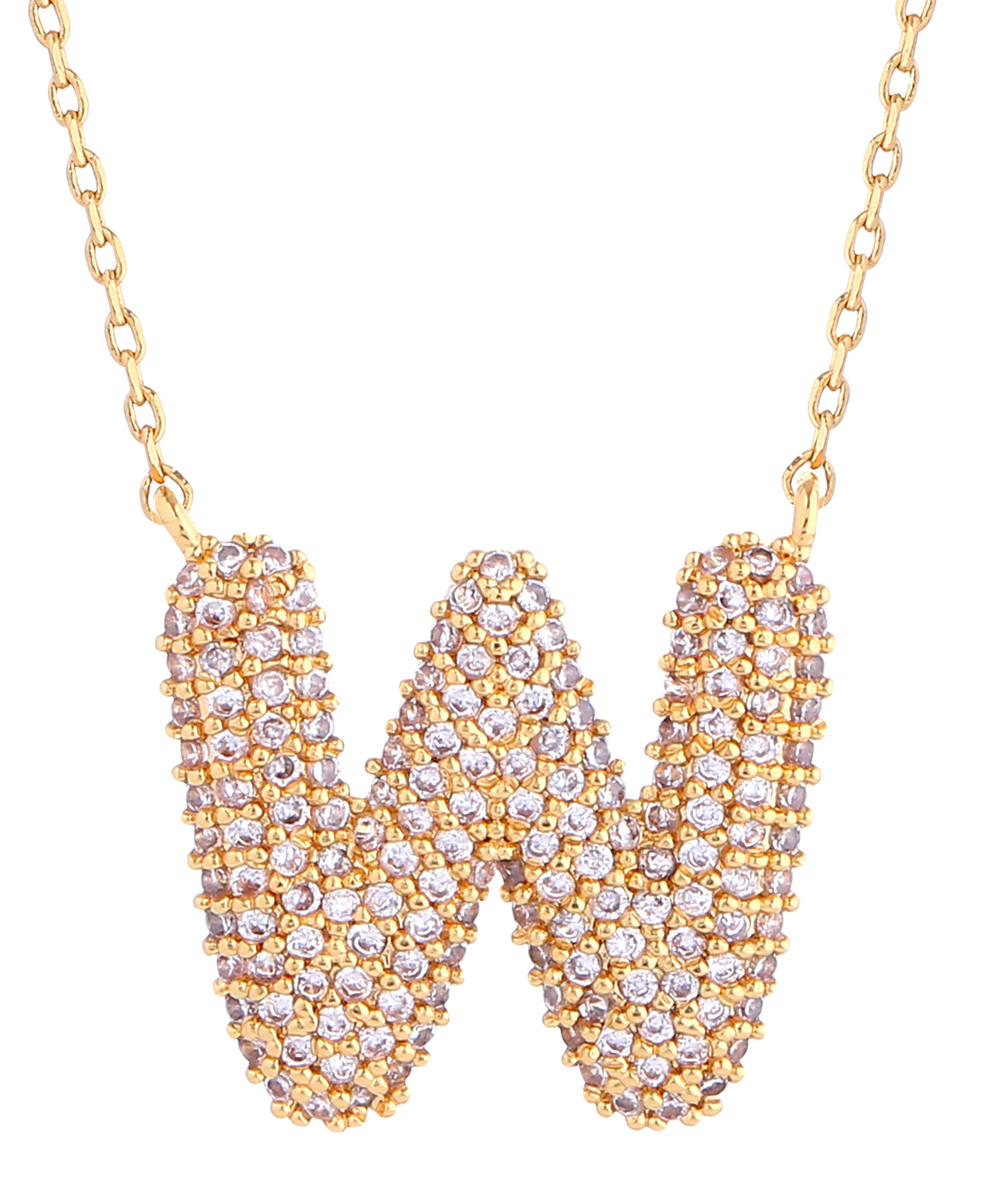 14K Gold Dipped Textured initial Necklace - Charming Charlie