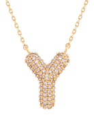 14K Gold Dipped Textured initial Necklace - Charming Charlie
