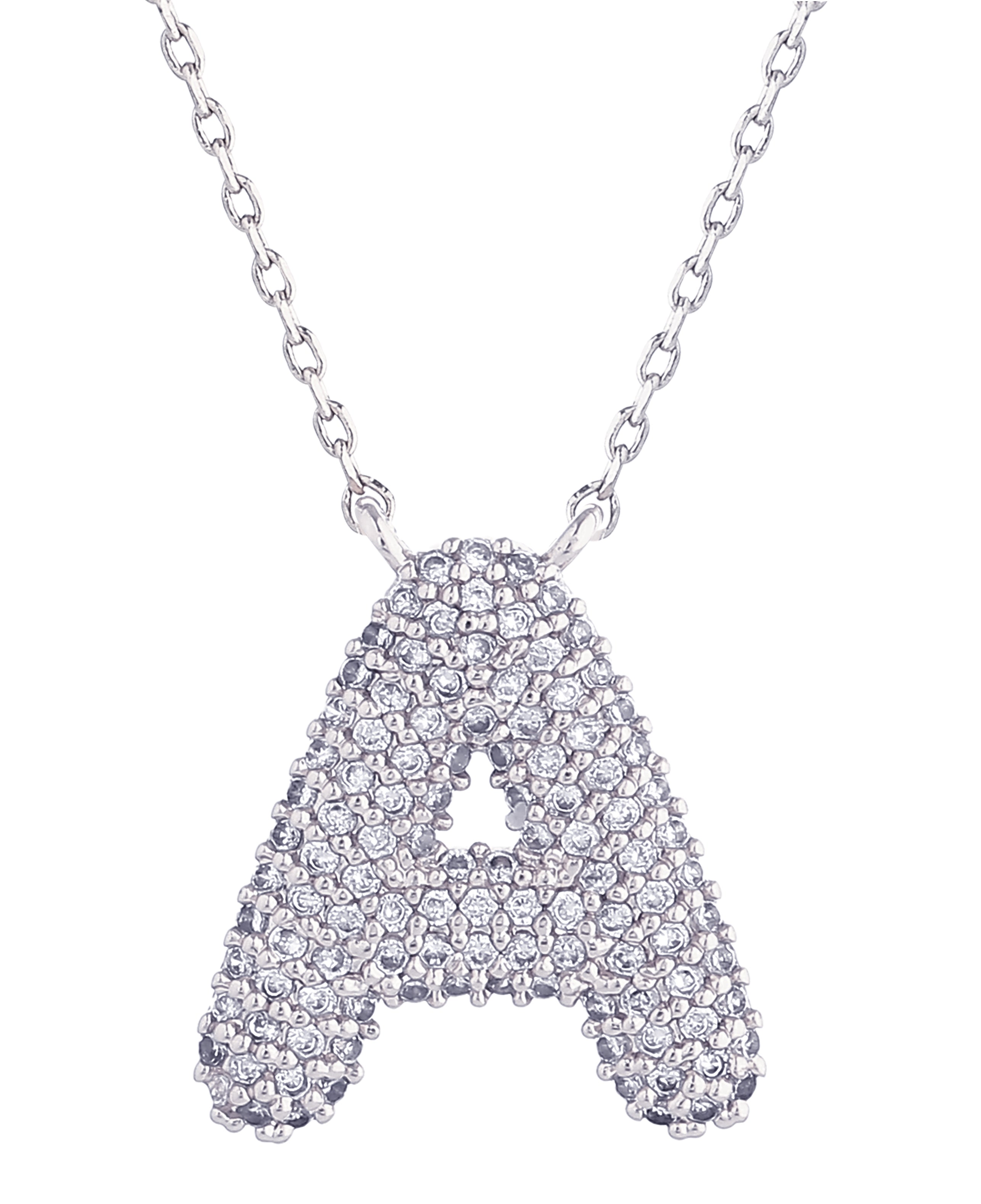 14K Gold Dipped Textured Initial Necklace