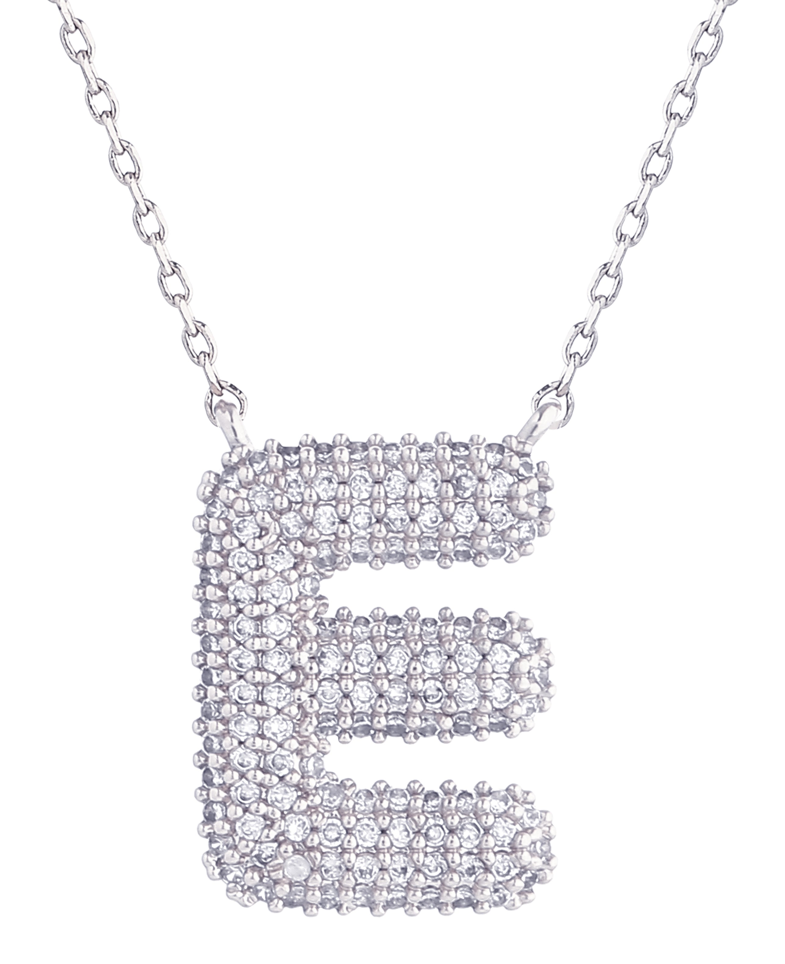 14K Gold Dipped Textured Initial Necklace