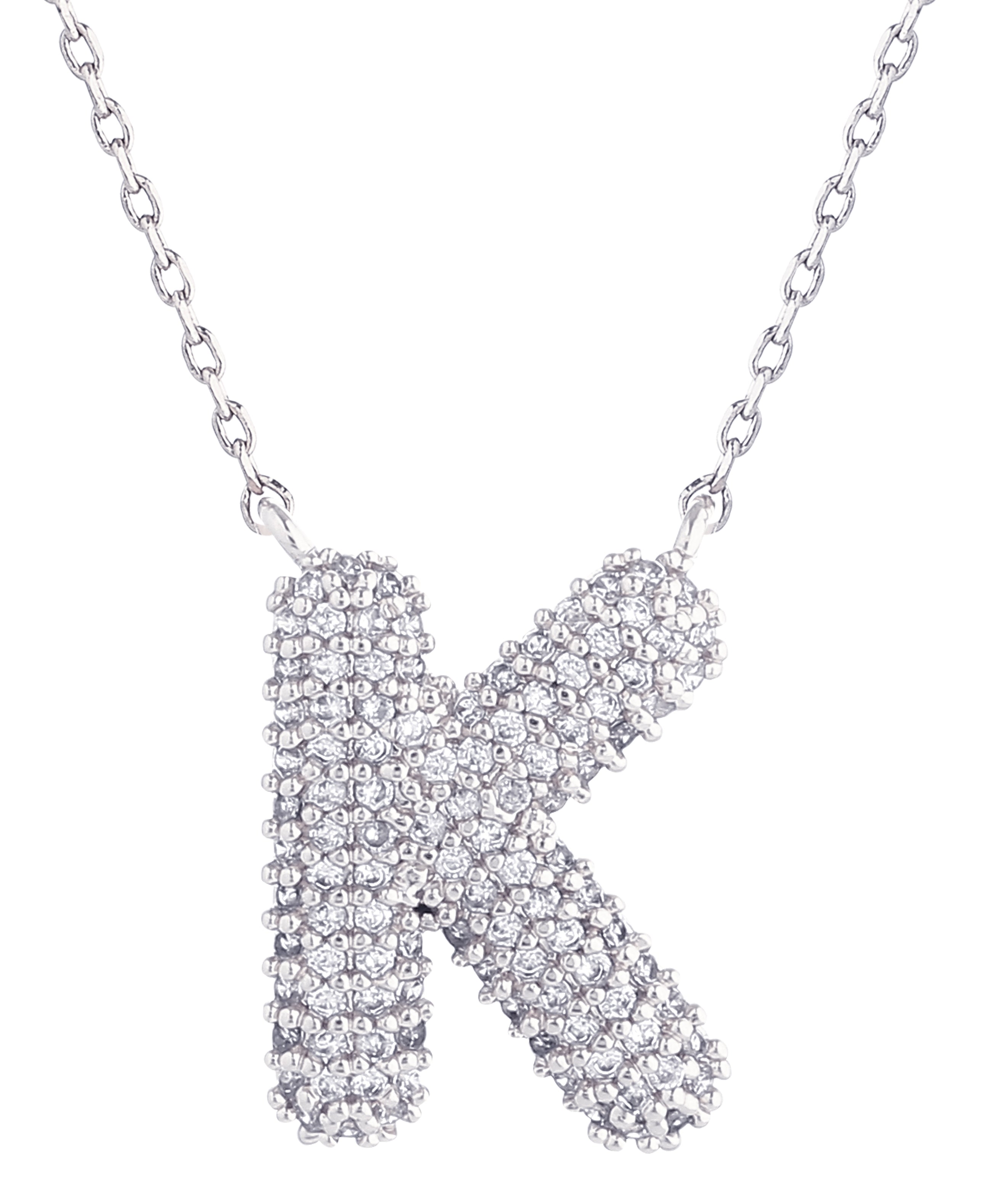 14K Gold Dipped Textured Initial Necklace