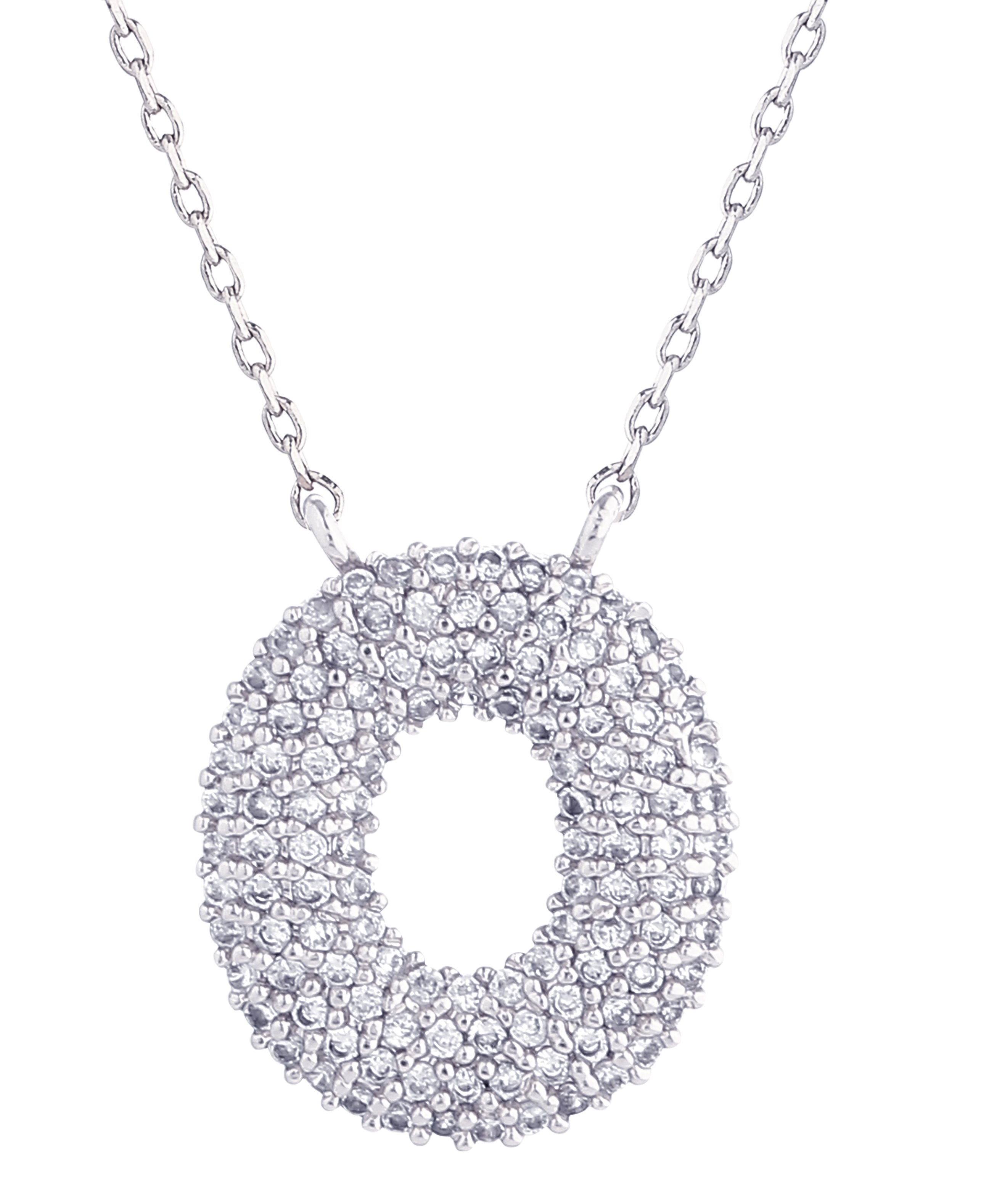 14K Gold Dipped Textured Initial Necklace