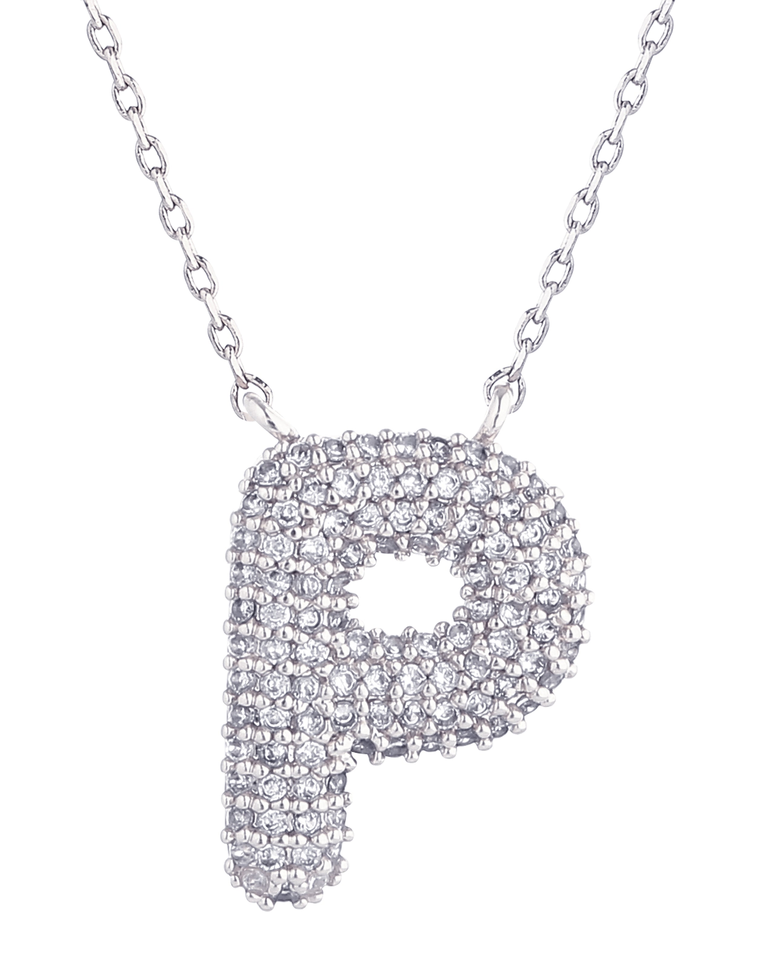 14K Gold Dipped Textured Initial Necklace