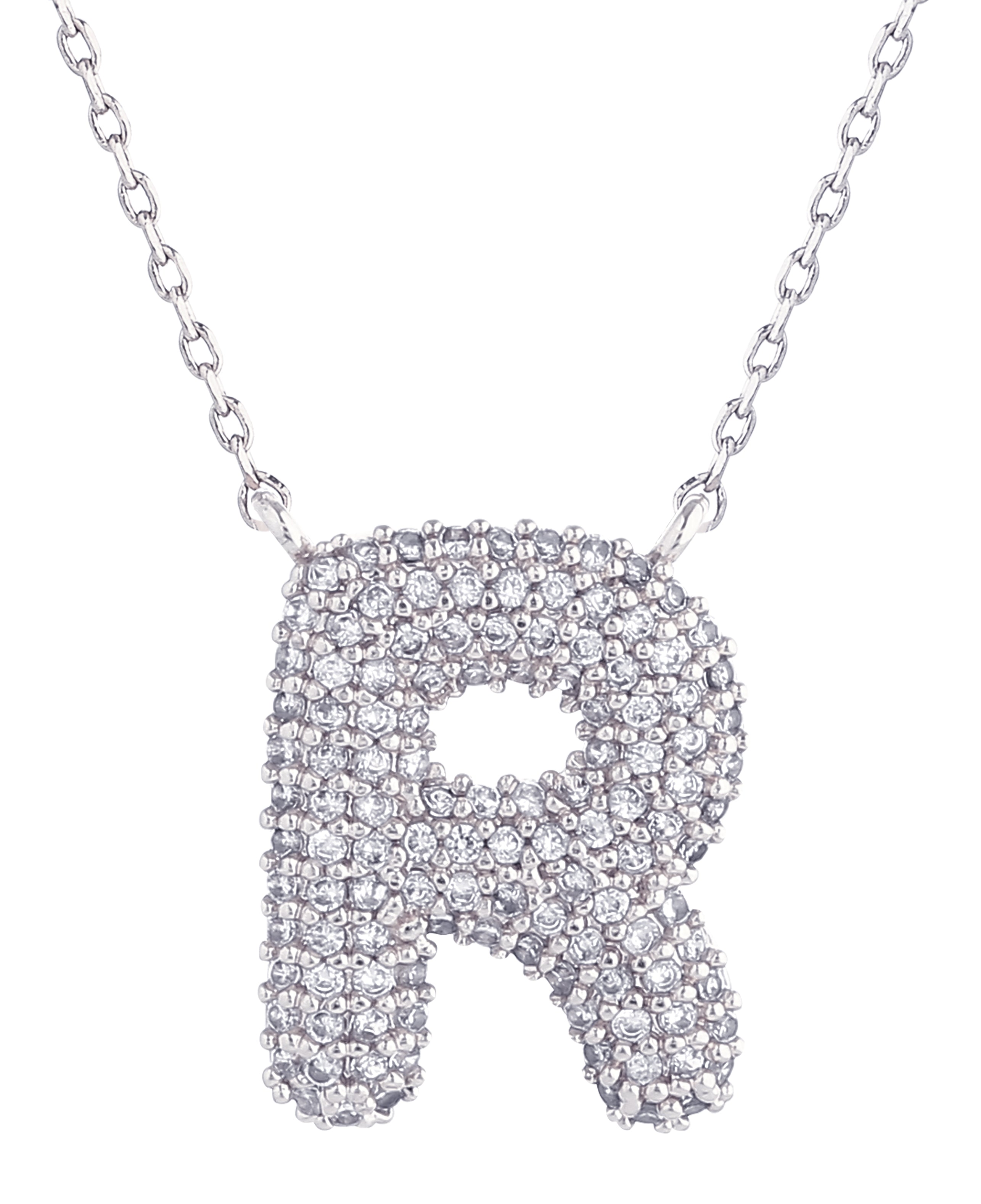 14K Gold Dipped Textured Initial Necklace