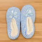 Blue Knit Bow Slippers - Charming Charlie