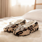 Cozy Leopard Print Plush Slippers - Charming Charlie