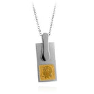 Stainless Steel Floral Silhouette Pendant - Charming Charlie