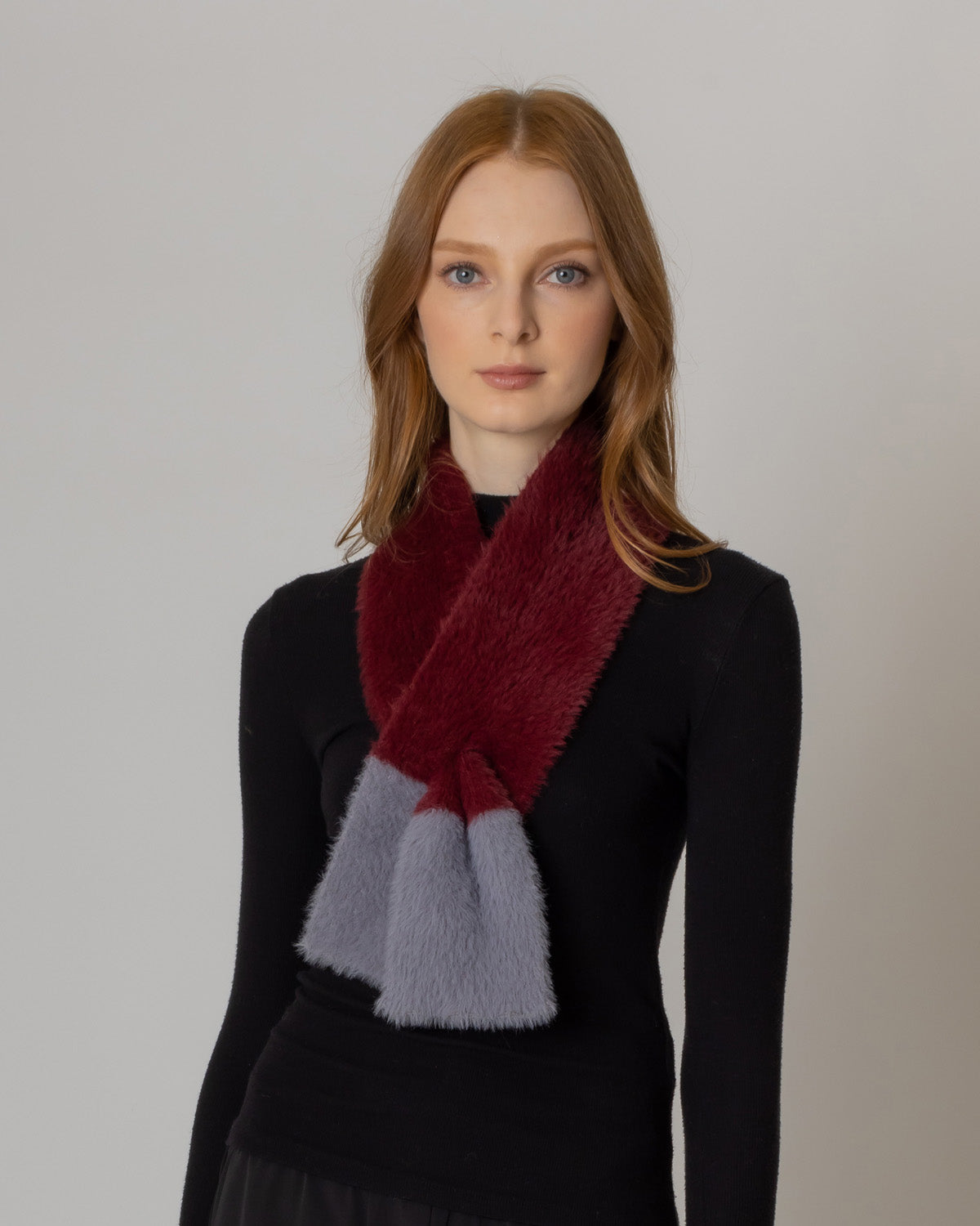 Two Tone Pull-Through Scarf