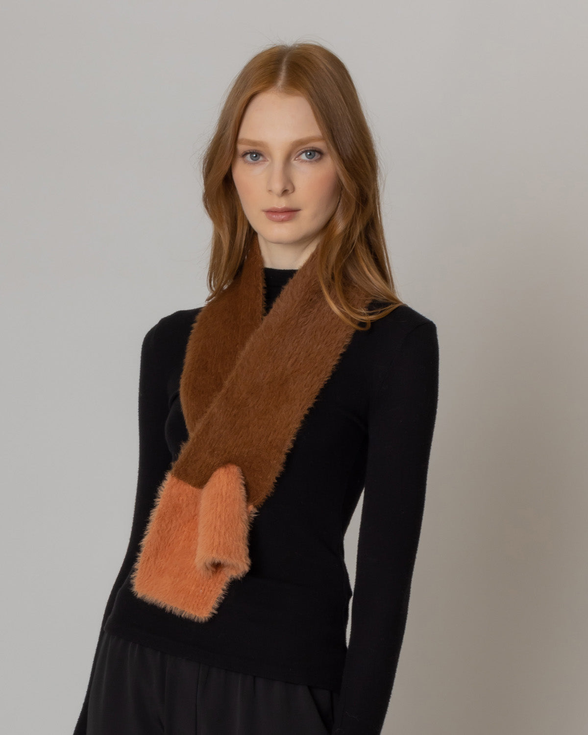 Two Tone Pull-Through Scarf