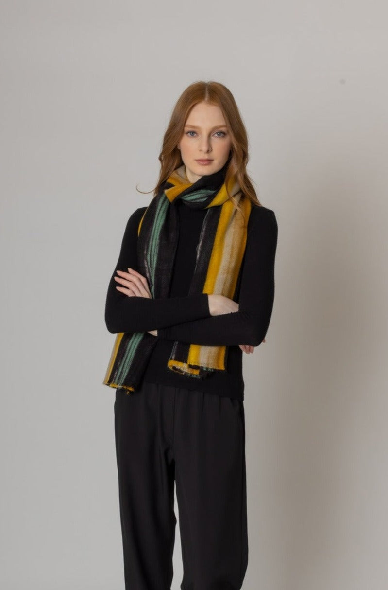 Multi Color Striped Scarf - Charming Charlie