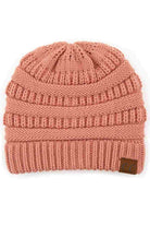 SalmonPink C.C Ribbed Knit Solid Color Beanie offers a timeless design with durable ribbed knitting, ensuring a snug and comfortable fit. Crafted for warmth and versatility, this beanie is perfect for everyday wear, providing reliable protection against cold weather while maintaining a sleek, minimalist style that complements any outfit. Its solid color adds understated appeal, making it an essential accessory for both casual and outdoor use.  