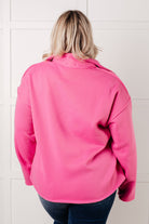 Same Ol' Situation Collared Pullover in Hot Pink - Charming Charlie