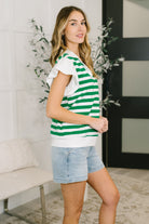Same Page Flutter Sleeve Top - Charming Charlie