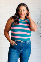 Scholarly Pursuits Knit Striped Tank - Charming Charlie