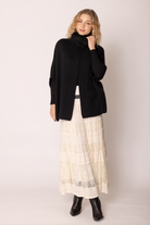 Neck Button Cardigan - Charming Charlie