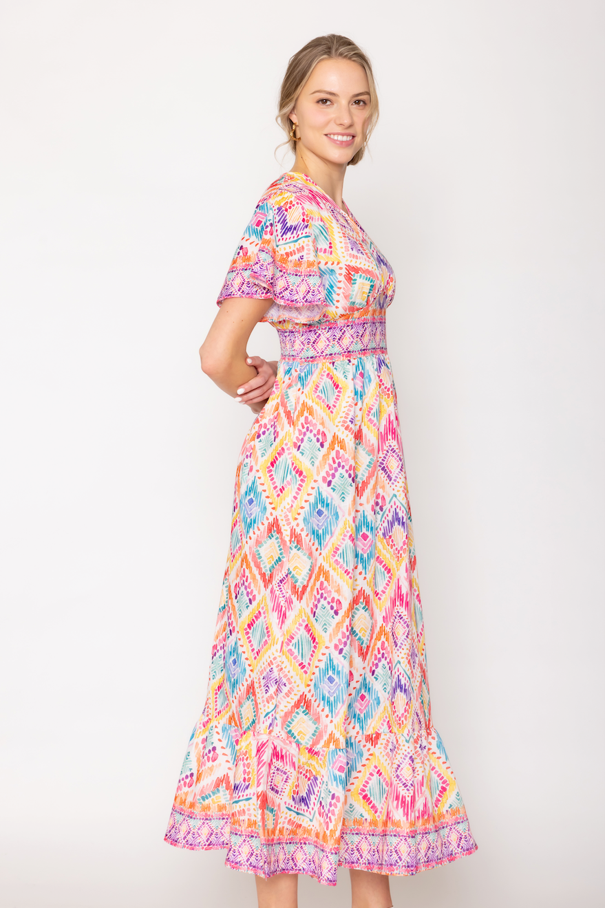 Tile Print Dress - Charming Charlie