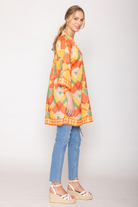 Geometric Print Poncho - Charming Charlie