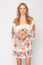 Floral Boho Print Poncho - Charming Charlie