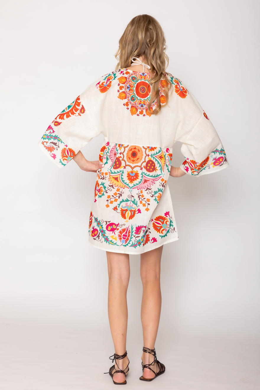 Floral Boho Print Poncho - Charming Charlie