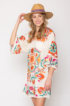 Floral Boho Print Poncho - Charming Charlie