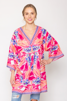 Tropical Print Poncho - Charming Charlie