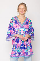 Tropical Print Poncho - Charming Charlie